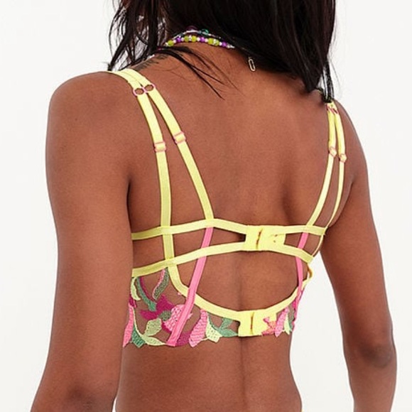 (38C) For Love And Lemons Petunia Embroidery Bustier - Picture 5 of 15